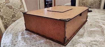 Taxta saxlama/qutu – bölməli - Material: MDF/kontrplak tipli taxta