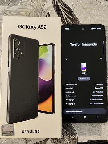 vidyo kart: Samsung Galaxy A52, 256 GB, rəng - Qara, İki sim kartlı — 1