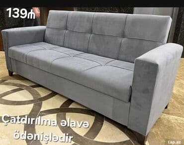 2ci əl divan kreslo: Divan, Yeni, Açılan, Bazalı, Parça, Ödənişli çatdırılma — 14