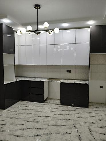 Sifarişlə mebel: Sifarişlə mətbəx dəsti, Özü çəkən petlələr, Mat laminat, Kredit yoxdur, Pulsuz çatdırılma, Rayonlara çatdırılma — 1