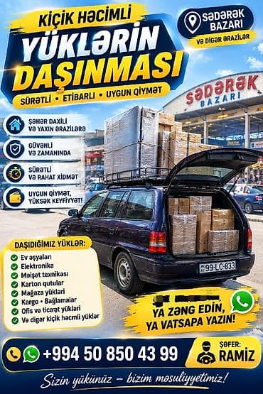 elekt: Kiçik həcmli yüklərin daşınması xidməti Sürətli • Etibarlı • Uygun — 1