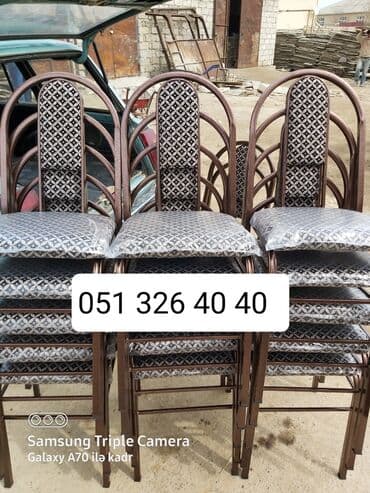 Masa və oturacaq dəstləri: Qonaq otağı üçün, Yeni, Açılan, Dördbucaq masa, 10 stul — 16