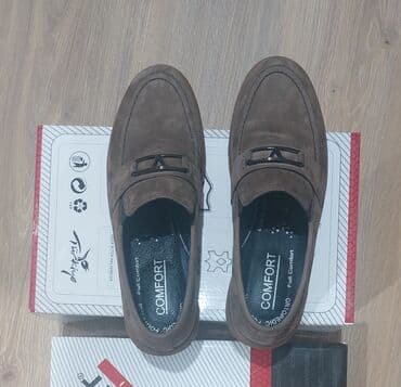 uzun jaketlər: Kişi loafers ayaqqabısı – “Comfort” ortopedik içlikli - Rəng: qəhvəyi — 1