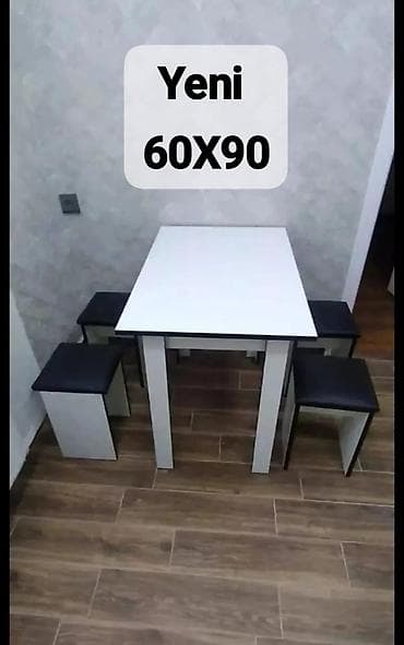2 el divanlar: Mətbəx üçün, Yeni, Açılmayan, Dördbucaq masa, 4 stul — 10