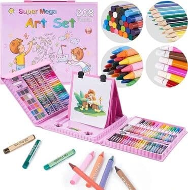 Xəritələr: Uşaqlar üçün “Super Mega Art Set” rəsm dəsti – 208 hissə - 3+ yaş — 3