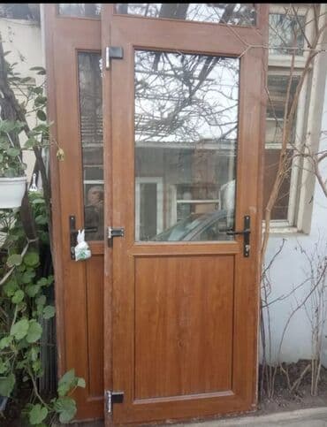 sumqayit plastik qapi pencere: İşlənmiş İkiqat şüşə paketi Plastik pəncərə, Еni: 80 sm, Uzunluğu: 156 sm — 3