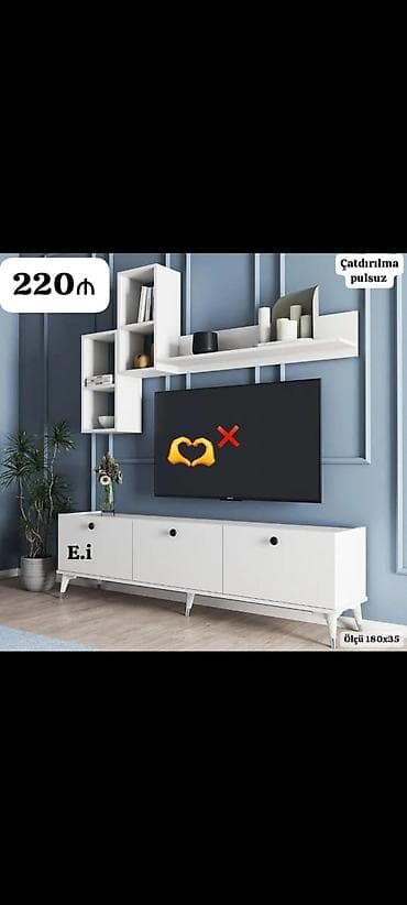 divan kreslo satilir: TV stend rəng seçimi var — 1