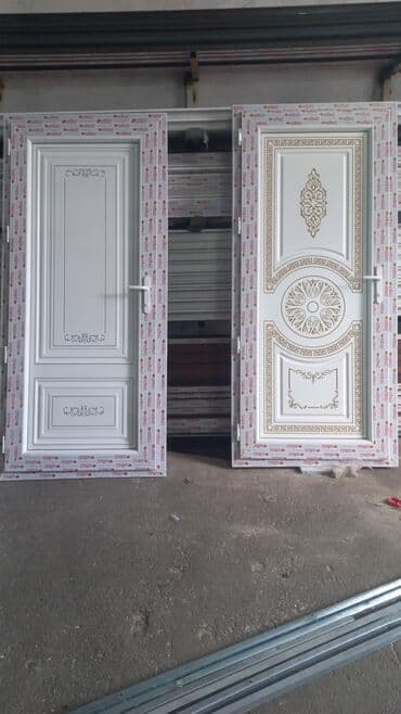 qapı setkaları: Yeni Plastik qapı Zamok və çərçivə ilə, Zəmanətli, Pulsuz quraşdırma, Rayonlara çatdırılma, Pulsuz çatdırılma, Ödənişli çatdırılma — 2