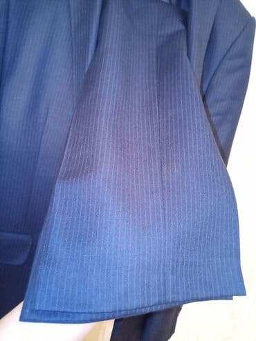 göy rəngli kişi cemperləri: Türkiyə istehsalı Kişi kastyum şalvarı. Razmer : 50.Rəng Tünd göy — 6