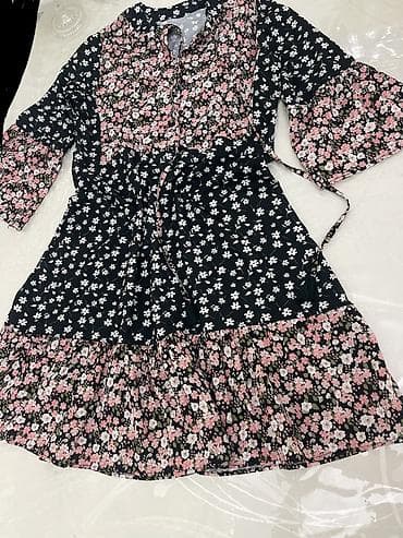 ketan don: Qadın paltarı – çiçək naxışlı — 2