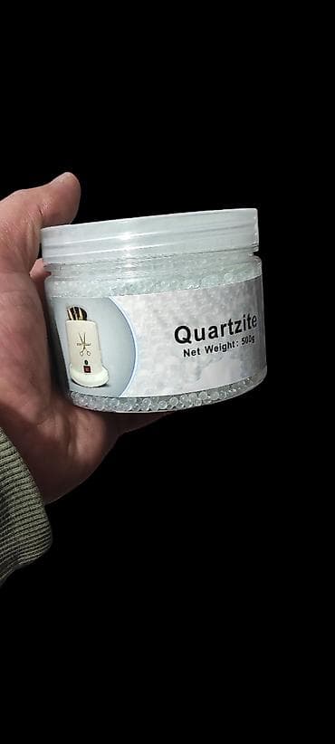 Quartzite şüşə muncuqlar – 500 q Məhsul təsviri: - Tərkib: şəffaf