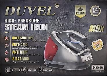 par utusu: DUVEL M9X yüksək təzyiqli buxarlı ütü - Güc: 3000 W - Maks. təzyiq: 8 — 4