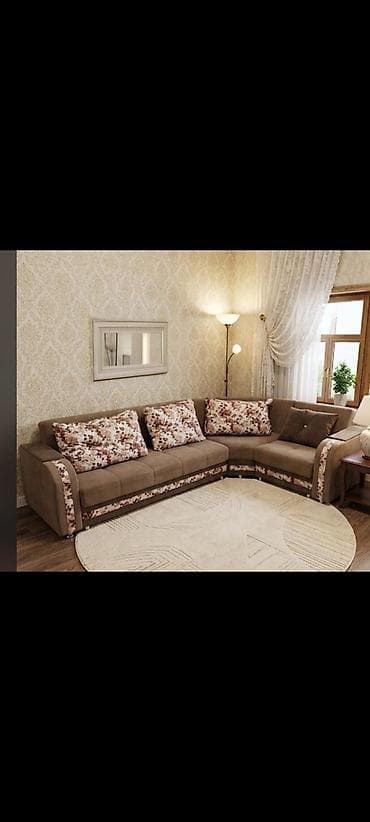 Mebel: Künc divan, İşlənmiş, Açılan, Bazalı, Çatdırılma yoxdur — 1