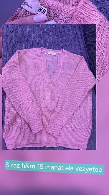 Sviter, H&M, S, rəng - Çəhrayı