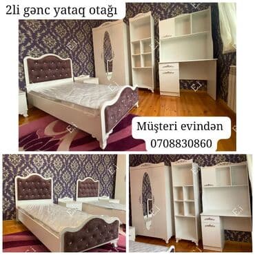 Qaşıqlar: Oğlan və qız üçün, 2 təknəfərlik çarpayı — 1