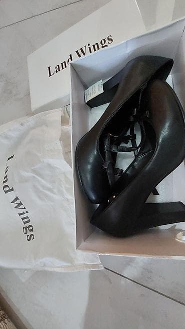 женские черные замшевые туфли: Туфли, Размер: 36, цвет - Черный, Б/у — 1