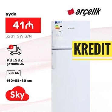 arcelik soyuducu qiymeti: Yeni 2 qapılı Soyuducu Satılır, rəng - Ağ, Kredit var — 1
