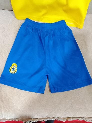 Al Nassr futbol dəsti – uşaq ölçüsü - 2 hissəli dəst: sarı-mavi forma — 3