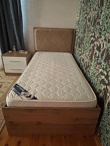 кресло кровать купить: Б/у, Односпальная кровать, Без подьемного механизма, С матрасом, Без выдвижных ящиков, Азербайджан — 4