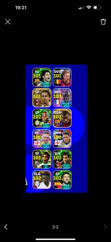 2 neferlik oyunlar: - Oyun: eFootball (mobil) - Valyuta: 157 Coins, 15.889.870 GP - — 2