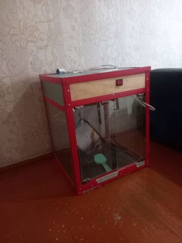 Qar maisi (popkorn) hazırlama aparatı - Korpus: metal çərçivə, şüşə