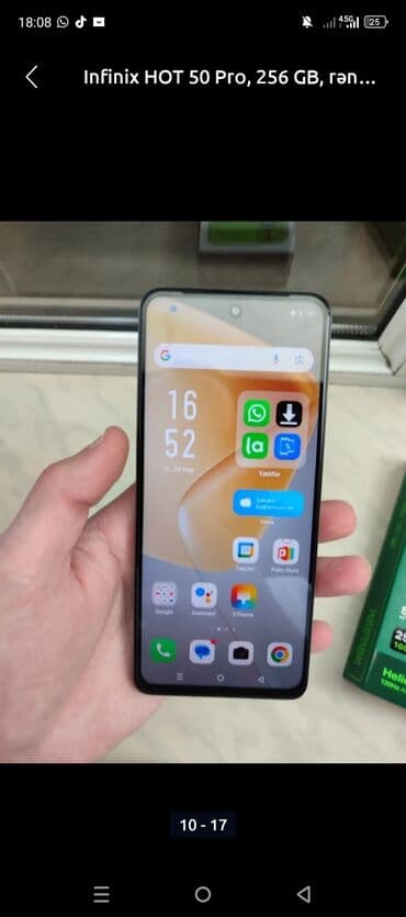 айпад 2020 про: Infinix HOT 50 Pro, 256 ГБ, цвет - Синий, Гарантия — 1
