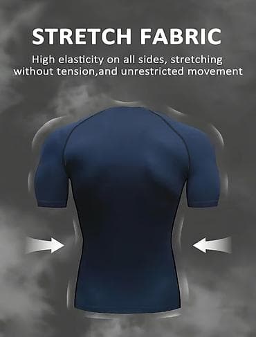 Futbolkalar: Kişi üçün elastik idman köynəyi - 4 tərəfə dartılan “stretch fabric” — 2