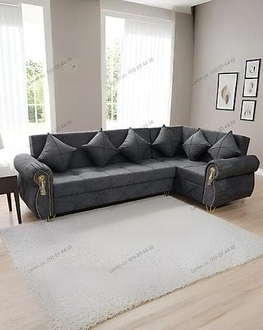 Künc Divan Eviniz üçün geniş mebel seçimi: divanlar, dolablar