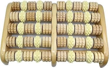 massager: Ayaqlar üçün taxta rolikli massajor (akupunktur effektli) ​Ağır iş — 4