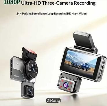 3 kanallı avtomobil DVR (dash cam) - Eyni anda ön, arxa və salon — 3