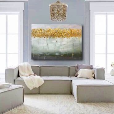 menzere sekiller: Mənzərə. Tək tablo. Ölçü istəyə görə dəyişə bilər. Təbii kətan — 12