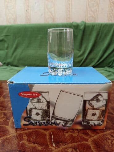 su dasi qiymeti: Qədəhlər, rəng - Ağ, Şüşə, 6 ədədli dəst — 1