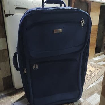 купить чемодан на колесах: Diqqət. Təcili. Tam işlək və tam ideal və rahat vəziyyətdə 75 /45 sm — 9