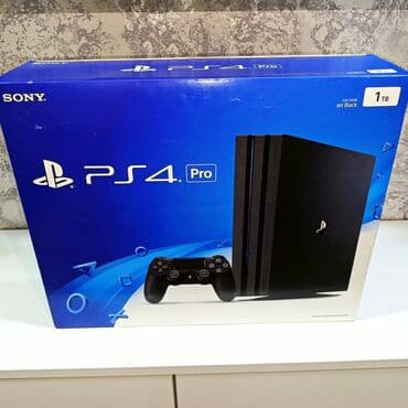 заказать гбо 4 поколения: PS4 PRO 1TB,2pult +20oyun+GTA5 Şəkildəki PS4 pro, işlənməyib — 2