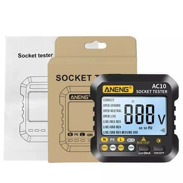 ekran sekileri: Şəbəkə test cihazı. Model: ANENG AC 10 -Əsasən elektrik — 6