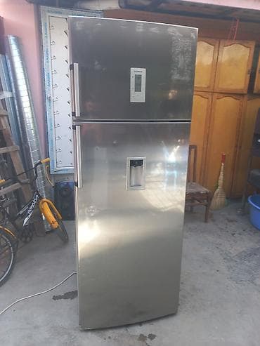 2 qapılı Siemens Soyuducu Satılır, rəng - Gümüşü, Dispenserli