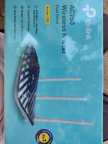 data modem sim card: TP-Link Archer C20 AC750 Dual Band Wireless Router - İkili zolaqlı — 1