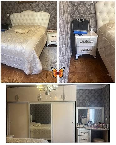ritual şamlar: Endirim edildi. Yataq dəsti 320₼.Taxt bazalıdır,matras varDolab ölçüsü — 1
