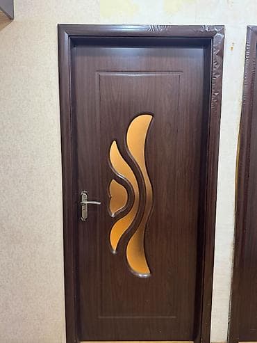 qapi taxta: İşlənmiş Otaq qapısı 90x200 sm Zamok ilə, Ünvandan götürmə — 3