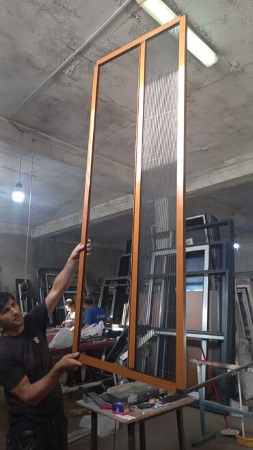 plastik pencərə: Ağcaqanad torları . Si̇yi̇rməli̇/qarmoşka. 75 man papiçnan olanlar — 7