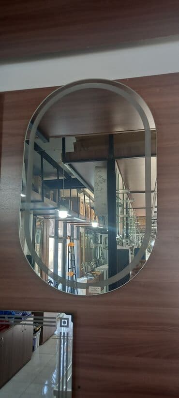 divar dekor: Güzgü Divar üçün, Oval, Dekorativ, Naxışlı — 1