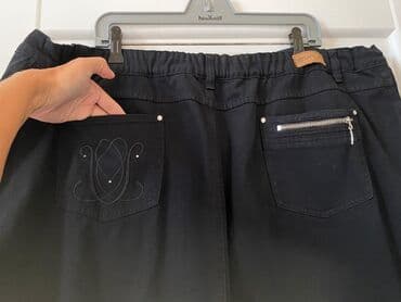 karandaş qadın ətəkləri: Midi Ətək, Cins, 2XL — 13