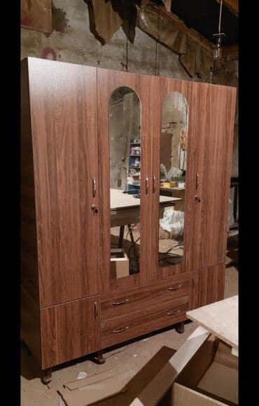 бу кровати: Yeni, Açılan, 4 qapılı Düz dolab, Qarderob, paltar dolabı, Azərbaycan — 29