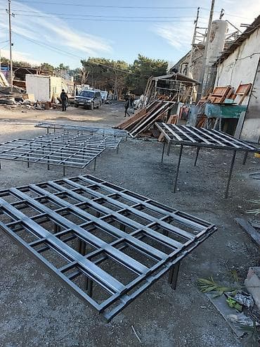 Darvazalar və aksesuarlar: Ruksiyalar - Material: qalın divarlı profil-boru və möhkəm U/P tipli — 1