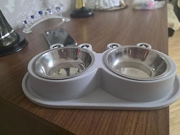 it boyunbağı: İkiqablı heyvan yem və su qabı seti - Material: dayanıqlı plastik — 3