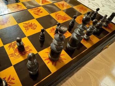 купить антиквариат: Шахматы из слоновой кости, антиквариат с Советских времен. Лаковая — 3