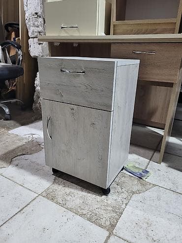 tumbuckalar: Təkərli ofis tumbası - Material: ağac teksturalı laminat/MDFlam — 5