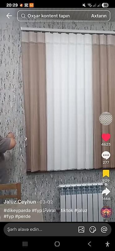 jaluzi perde: Məhsul: Dikey jalüz pərdə sistemi - Növ: Şaquli (dikey) lamelli jalüz — 3