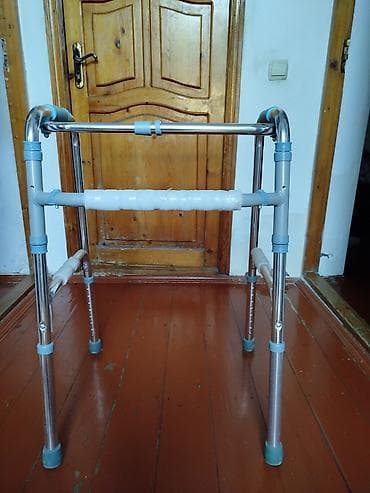 Ходунки, костыли, трости, роллаторы: Yüngül gəzinti çərçivəsi (walker) - Material: möhkəm alüminium gövdə — 1