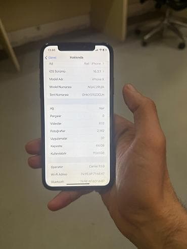 iphone x 16gb: IPhone X, 64 GB, Space Gray, Face ID — 5